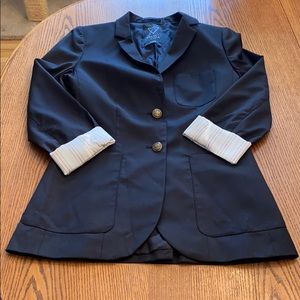 Talula black blazer size 4 with 2 button closure